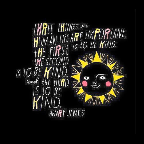 to be kind
